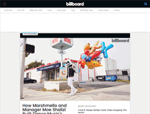 Tablet Screenshot of billboard.com